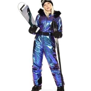 TIPSY ELVES IRIDESCENT IRIS SKI SUIT NWT